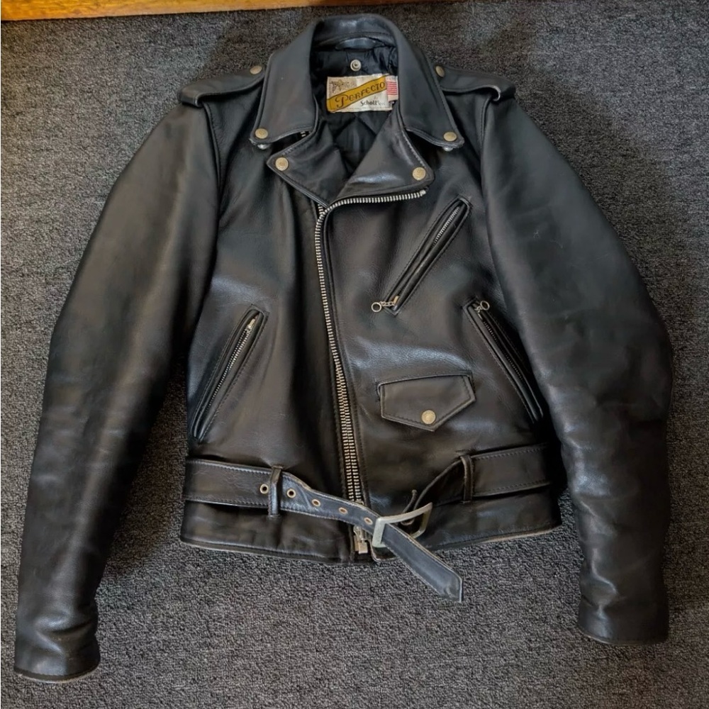 Scott NYC 618 Perfecto size 34 Men’s Leather Motorcycle Jacket EUC XS